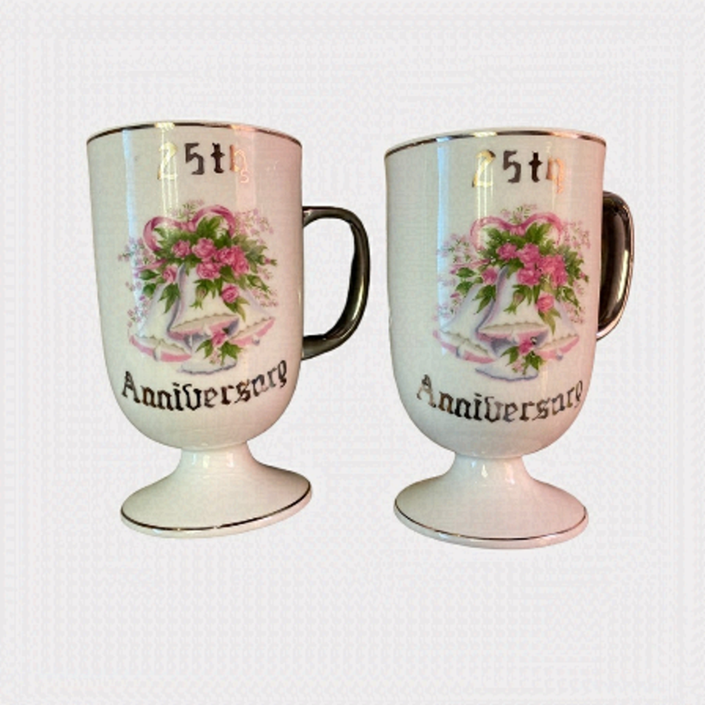 𝅺VINTAGE | 25th Anniversary Tall Mug Set (SC)